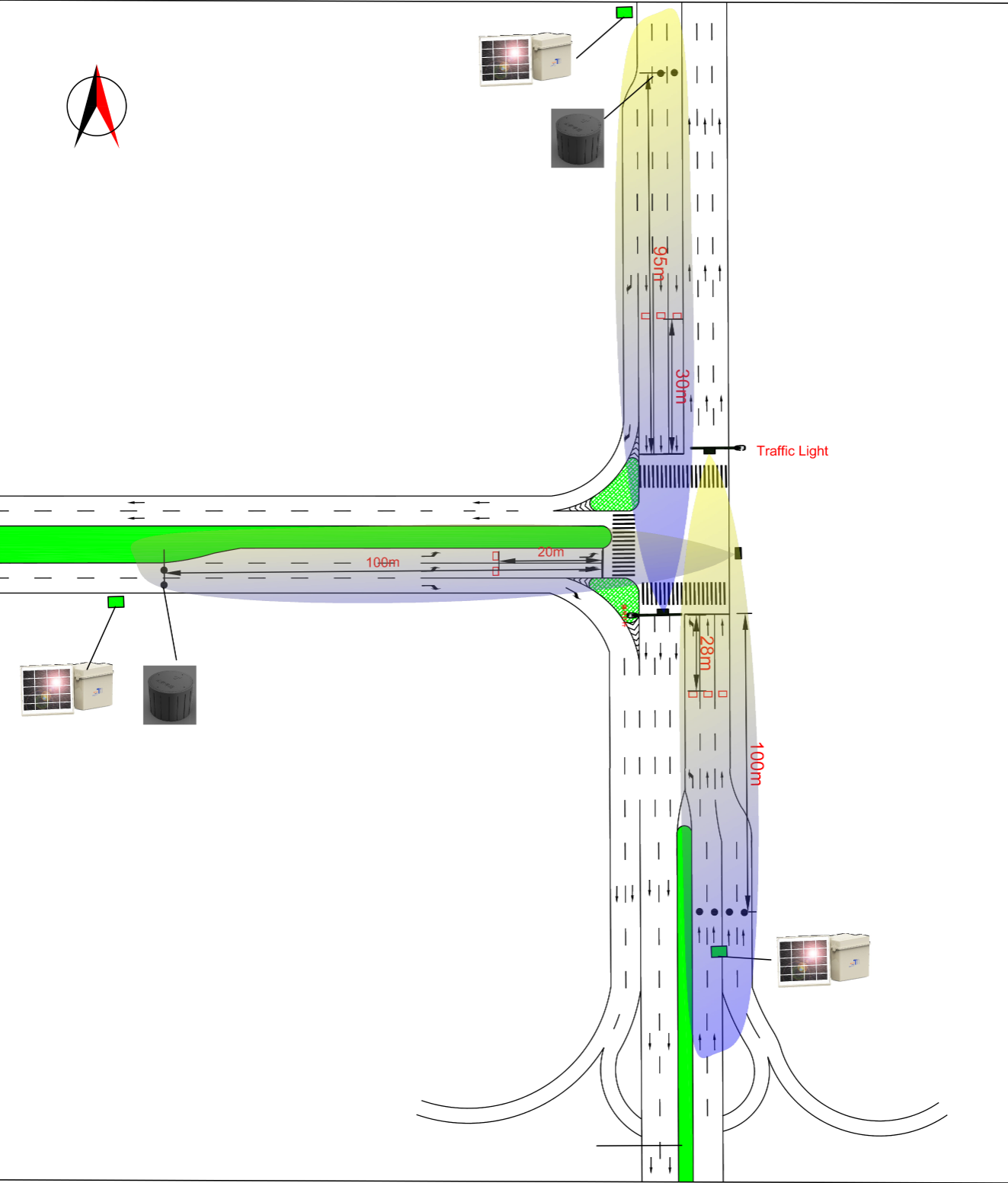 Efficiency & Safety | Hybrid Sensing Control For Pedestrians and Motor Vehicle